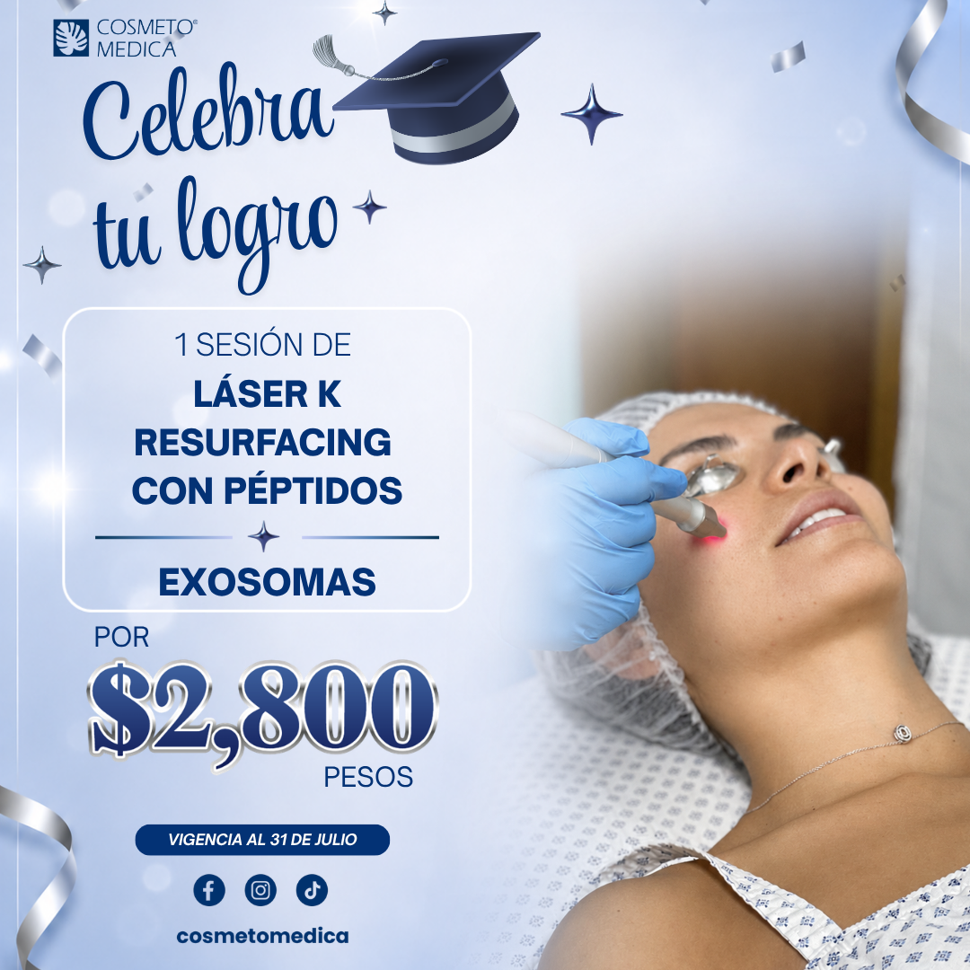 Promo Láser K Resurfacing con Peptidos y Exosomas