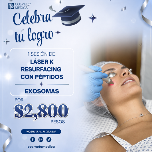 Promo Láser K Resurfacing con Peptidos y Exosomas