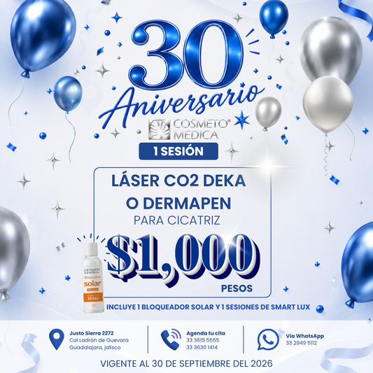 Promo láser CO2 o dermapen para cicatriz