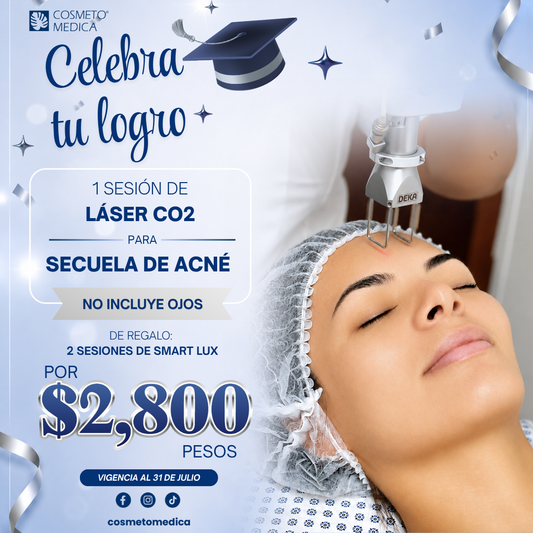 Promo Láser CO2 secuela de acné en rostro (sin ojos)