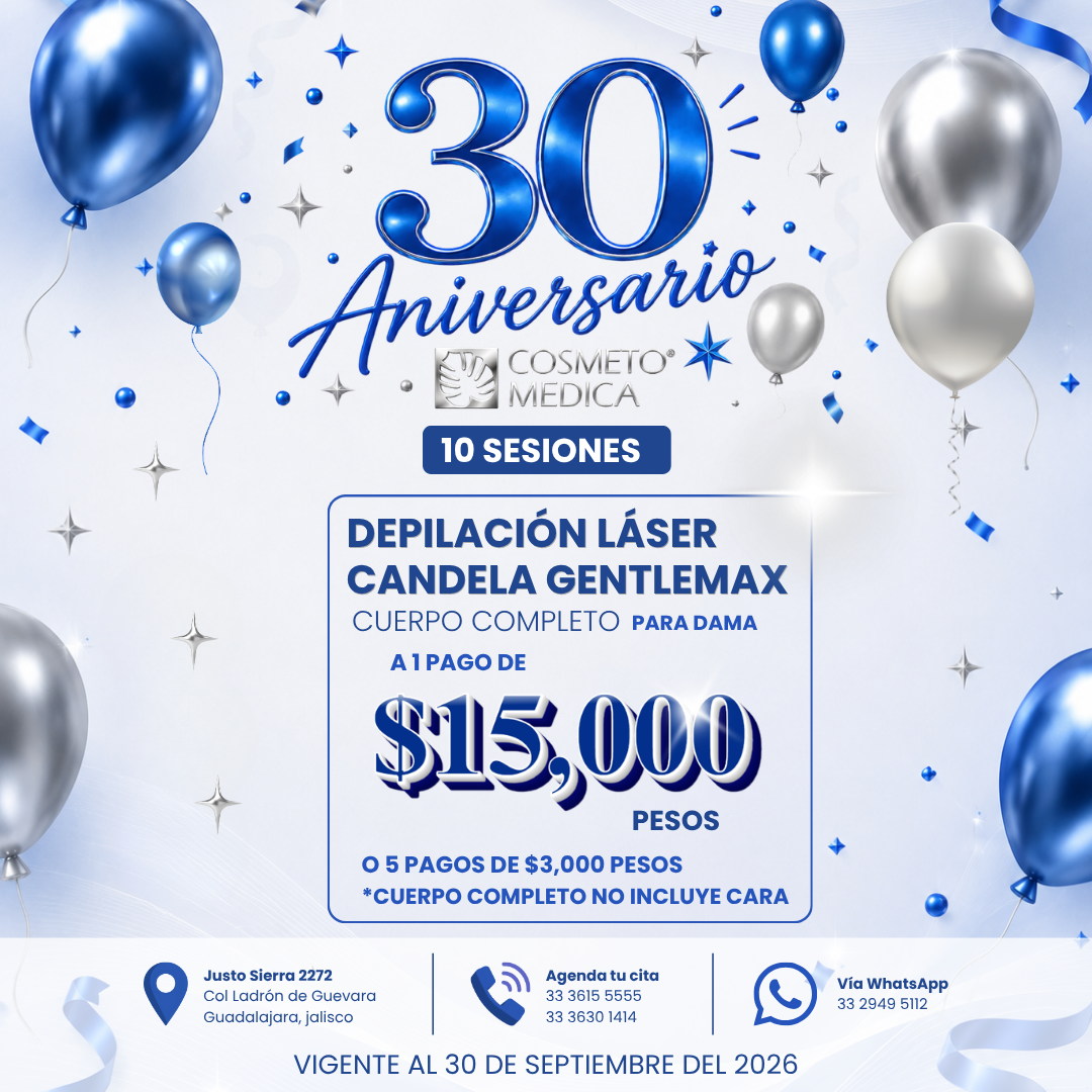 Promo 10 sesiones depilación dama cuerpo completo con rostro