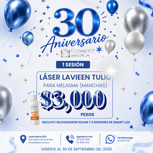 Promo láser Lavieen Tulio  para melasma (manchas en la piel)